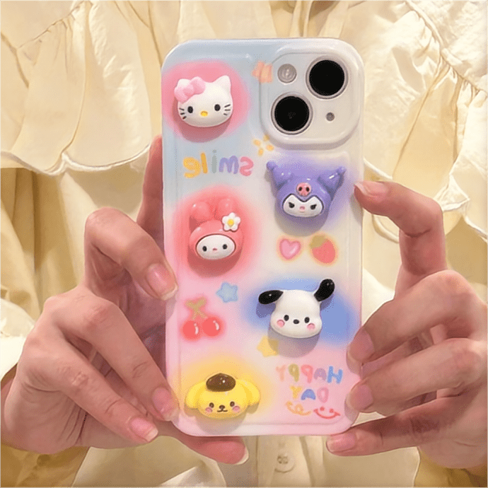 Kawaii Sanrio Family iPhone Case - ArtGalleryZen