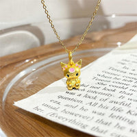 Thumbnail for Kawaii Sanrio Gold Filled Kuromi Necklace - ArtGalleryZen