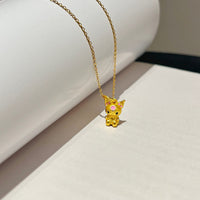 Thumbnail for Kawaii Sanrio Gold Filled Kuromi Necklace - ArtGalleryZen