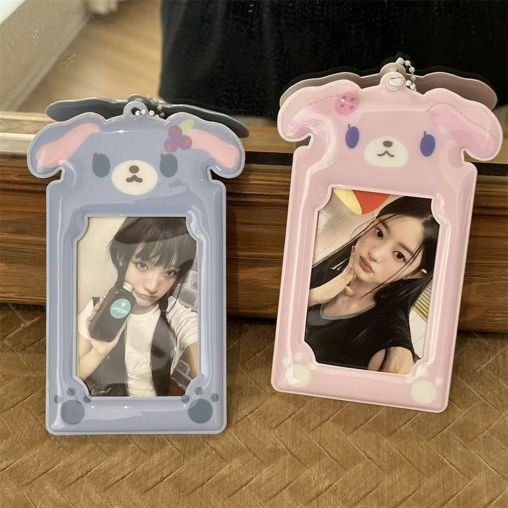 Kawaii Sugarbunnies Kpop Keychain Photocard Holder - ArtGalleryZen