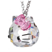 Thumbnail for Kawaii Swarovski Hello Kitty Necklace - ArtGalleryZen