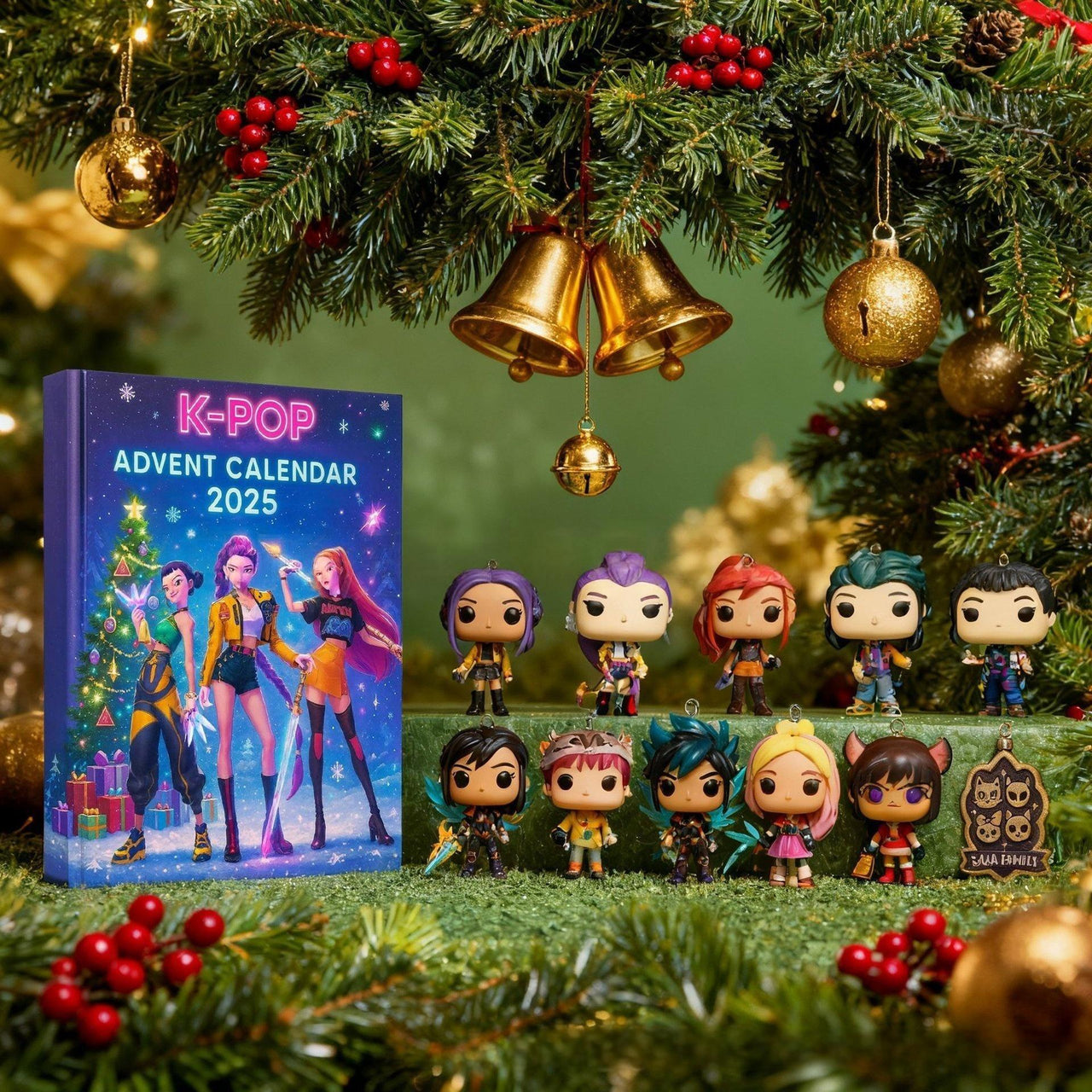Kpop Demon Hunters Advent Countdown Calendar With 24pcs 3D Keychain Doll - ArtGalleryZen
