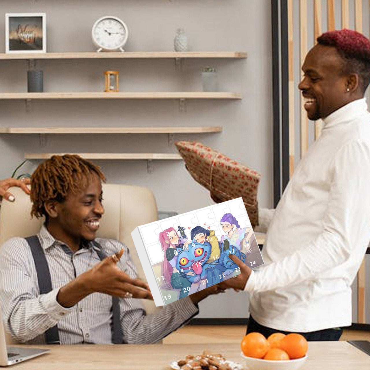 Kpop Demon Hunters Advent Countdown Calendar With 24pcs Keychain - ArtGalleryZen