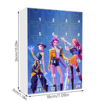 Thumbnail for Kpop Demon Hunters Advent Countdown Calendar With 24pcs Keychain - ArtGalleryZen