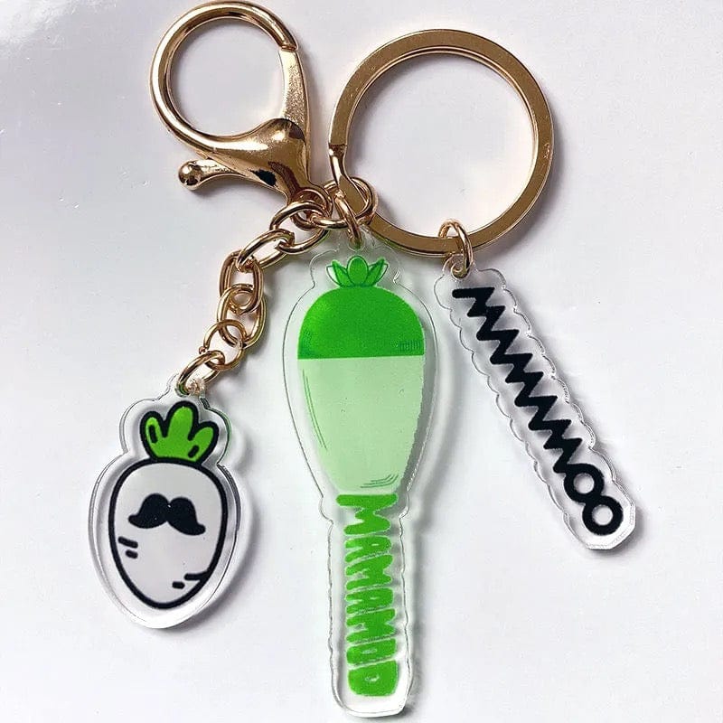 Kpop Idol Group Mini Lightstick Acrylic Keychain - ArtGalleryZen