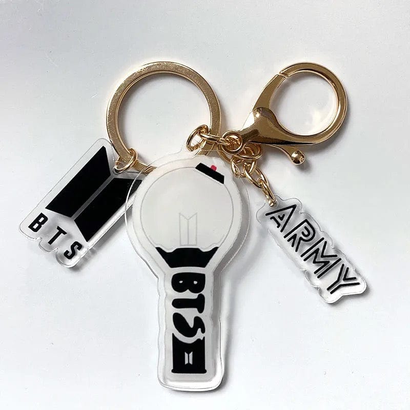 Kpop Idol Group Mini Lightstick Acrylic Keychain - ArtGalleryZen