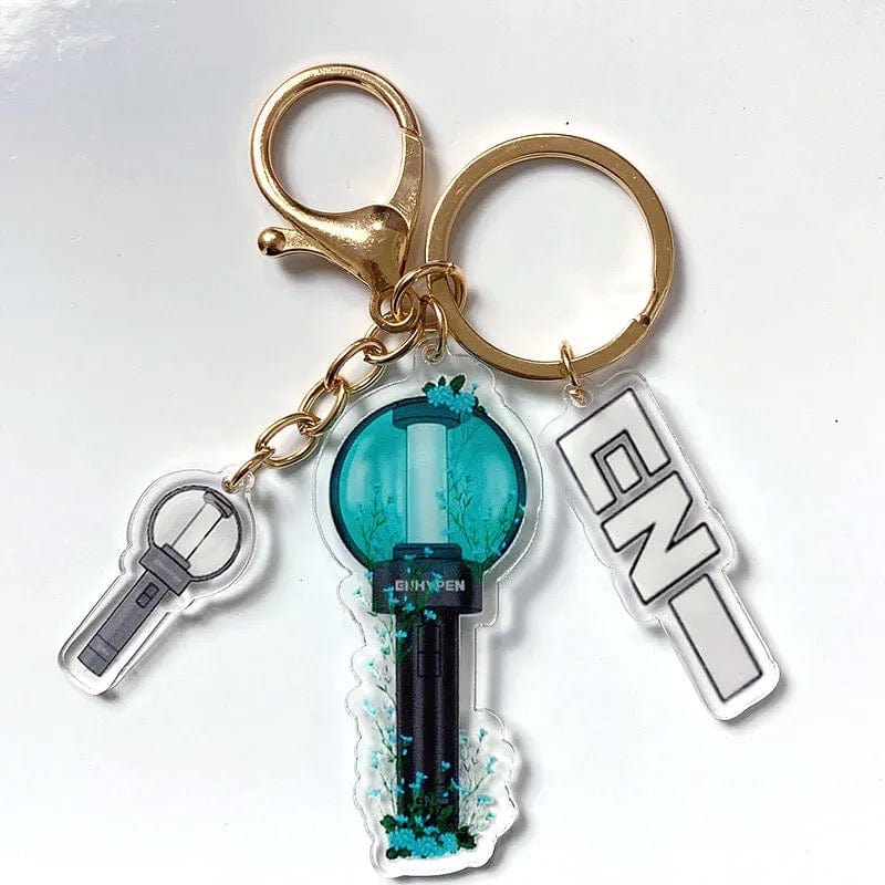 Kpop Idol Group Mini Lightstick Acrylic Keychain - ArtGalleryZen