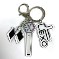 Thumbnail for Kpop Idol Group Mini Lightstick Acrylic Keychain - ArtGalleryZen