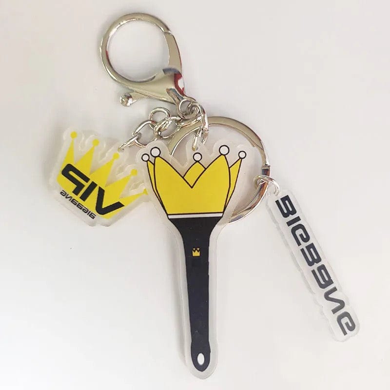 Kpop Idol Group Mini Lightstick Acrylic Keychain - ArtGalleryZen