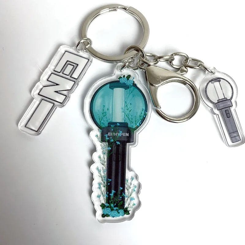 Kpop Idol Group Mini Lightstick Acrylic Keychain - ArtGalleryZen