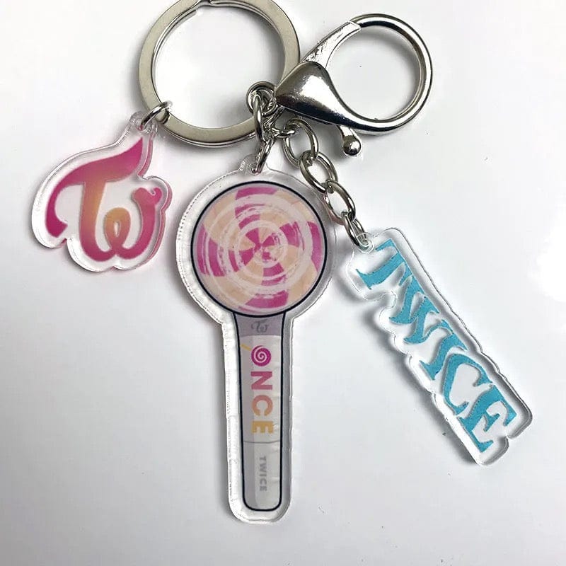 Kpop Idol Group Mini Lightstick Acrylic Keychain - ArtGalleryZen