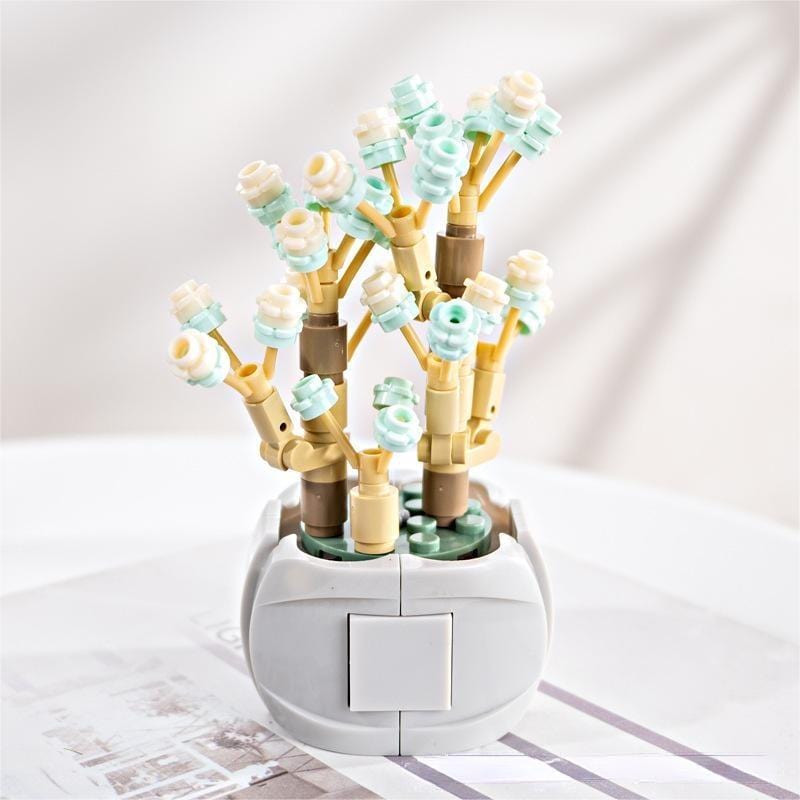 LEGO Compatible 12 Succulents Assembly Building Blocks - ArtGalleryZen