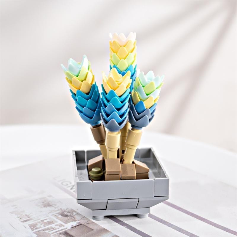 LEGO Compatible 12 Succulents Assembly Building Blocks - ArtGalleryZen