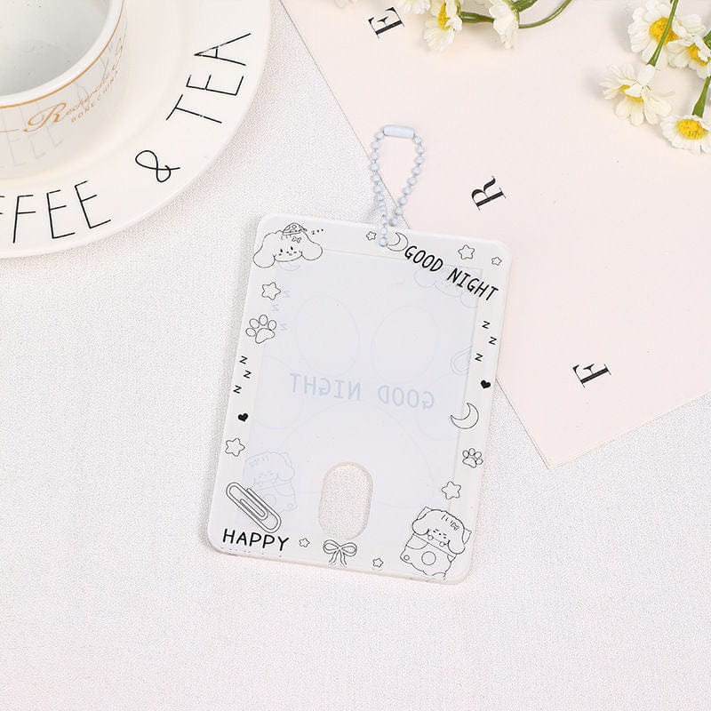 Lovely Puppy Kpop Keychain Acrylic Photocard Holder - ArtGalleryZen
