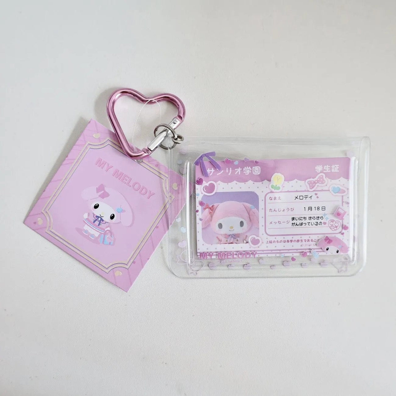 Lovely Sanrio Kpop Heart Keychain Photocard Holder - ArtGalleryZen