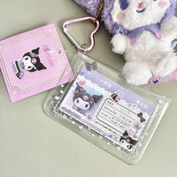 Thumbnail for Lovely Sanrio Kpop Heart Keychain Photocard Holder - ArtGalleryZen