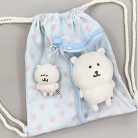 Thumbnail for Lucky Clover Strawberry Pudding Kpop Fan Display Drawstring Backpack - ArtGalleryZen