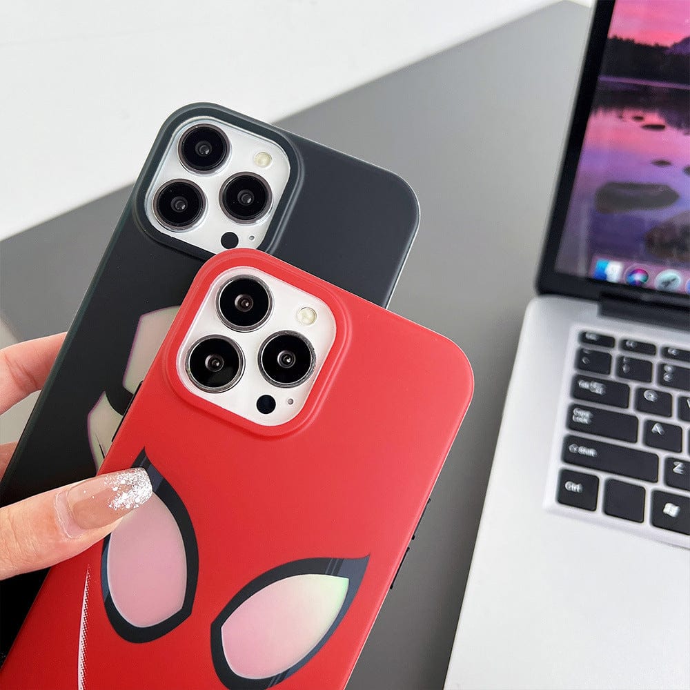 Marvel Spider-Man Laser Couple iPhone Case - ArtGalleryZen