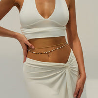 Thumbnail for Minimalist 2pc Seed Beaded Belly Chain Set - ArtGalleryZen