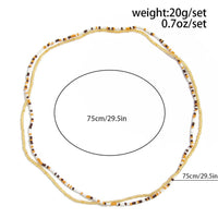 Thumbnail for Minimalist 2pc Seed Beaded Belly Chain Set - ArtGalleryZen
