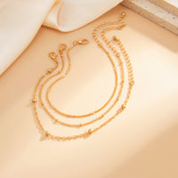 Thumbnail for Minimalist 3pcs Saturn Chain Anklet Set - ArtGalleryZen
