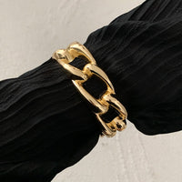 Thumbnail for Minimalist Chunky Curb Chain Shape Bangle Bracelet - ArtGalleryZen