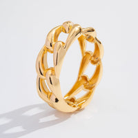 Thumbnail for Minimalist Chunky Curb Chain Shape Bangle Bracelet - ArtGalleryZen