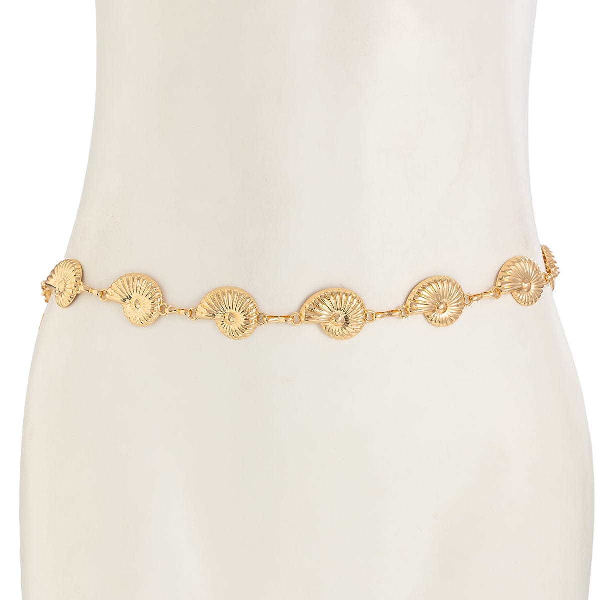 Minimalist Gold Plated Conch Waist Chain - ArtGalleryZen