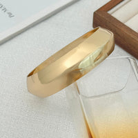 Thumbnail for Minimalist Gold Silver Plated Glossy Arm Cuff - ArtGalleryZen