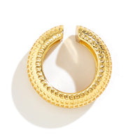 Thumbnail for Minimalist Gold Silver Plated Pattern C Shaped Ear Cuff Earrings - ArtGalleryZen