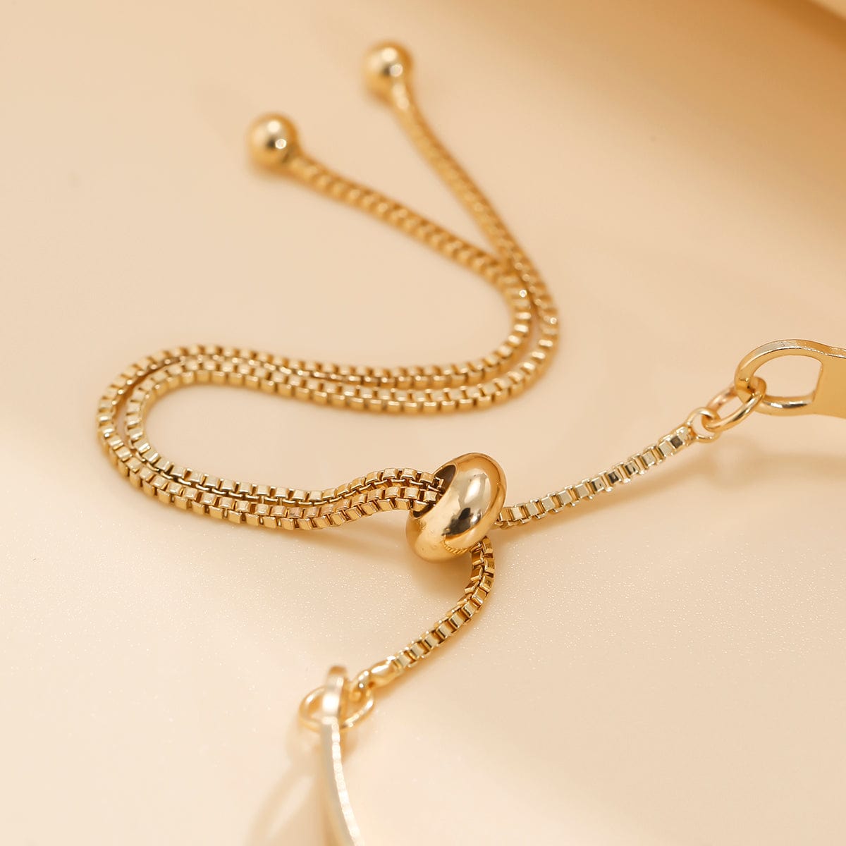 Minimalist Gold Silver Tone Tiny Ball Charm Bangle Bracelet - ArtGalleryZen