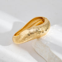 Thumbnail for Minimalist Hammered Curved Bangle Bracelet Set - ArtGalleryZen