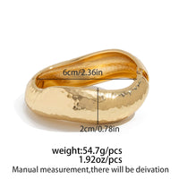 Thumbnail for Minimalist Hammered Curved Bangle Bracelet Set - ArtGalleryZen