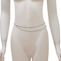 Thumbnail for Minimalist Layered Gold Silver Plated Beaded Waist Chain - ArtGalleryZen