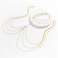 Thumbnail for Minimalist Layered Rhinestone Body Chain Necklace - ArtGalleryZen