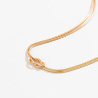 Thumbnail for Minimalist Layered Snake Chain Choker Necklace - ArtGalleryZen