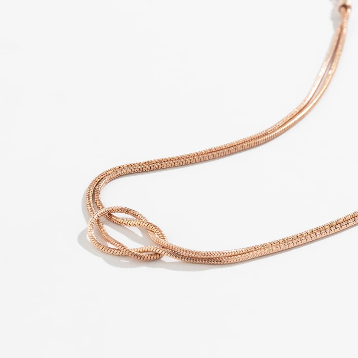 Minimalist Layered Snake Chain Choker Necklace - ArtGalleryZen