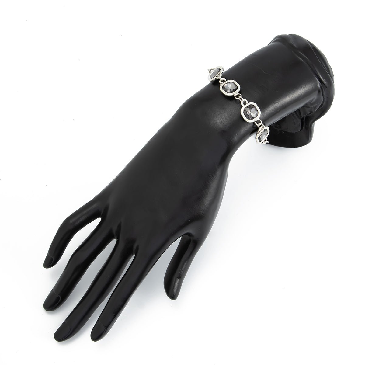 Minimalist Square Rhinestone Choker Necklace Bracelet - ArtGalleryZen