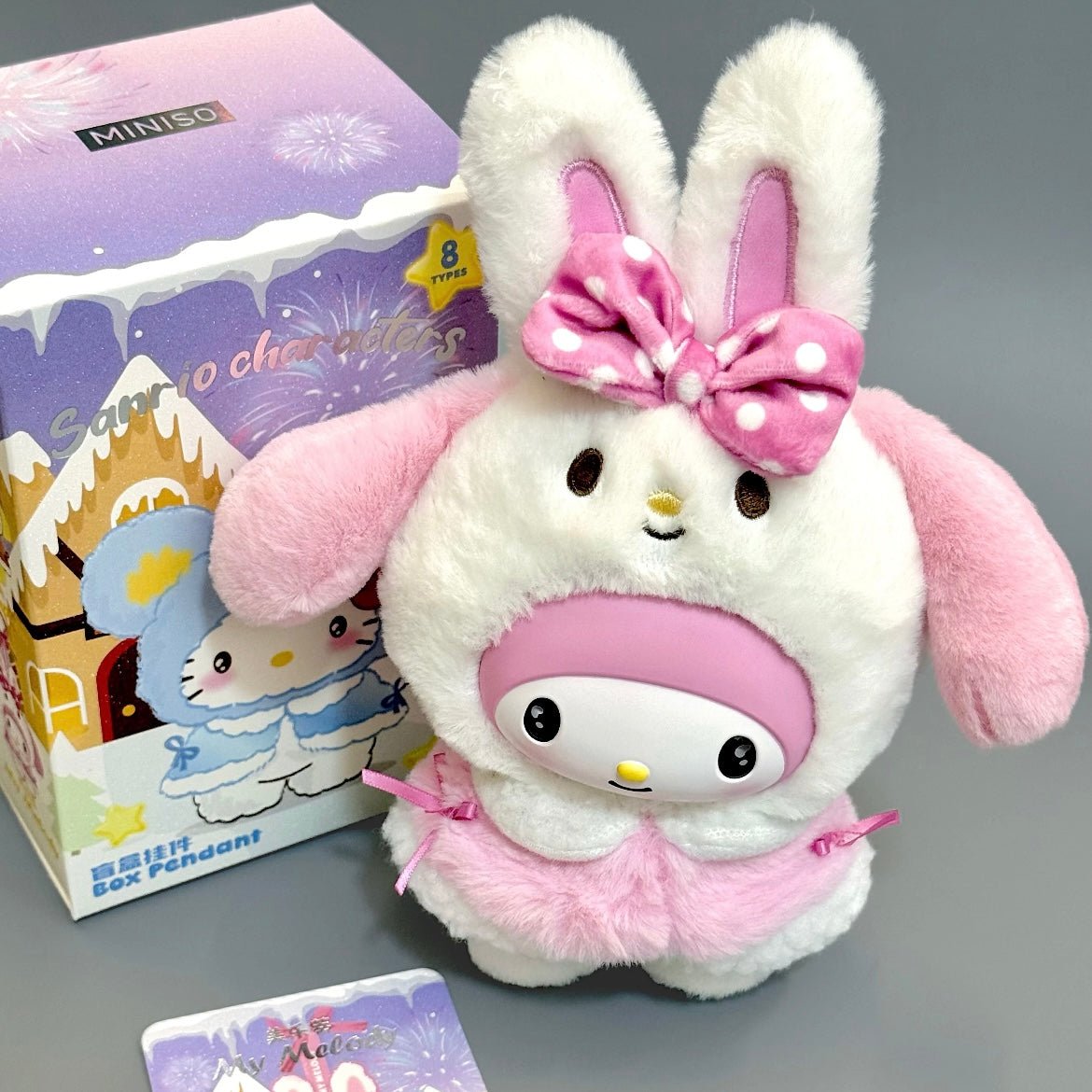 MINISO Sanrio Characters Little Cape Plush Pendant Blind Box - ArtGalleryZen