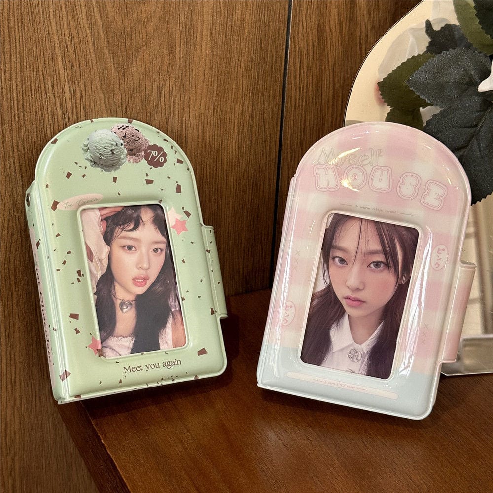 Mint Chocolate Ice - cream Kpop 3 Inch Mini Photocard Album - ArtGalleryZen