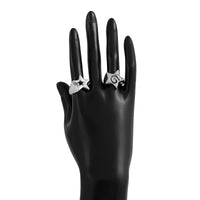 Thumbnail for Newly 2Pcs Hollow Star Spiral Open Ring Set - ArtGalleryZen