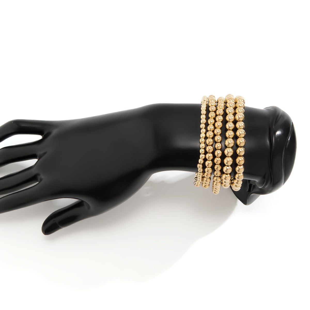 Newly 5pcs Gold Silver Plated Ball Chain Bracelet Set - ArtGalleryZen