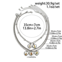 Thumbnail for Newly 5pcs Rabbit Mushroom Pattern Heart Pendant Cable Chain Necklace Set - ArtGalleryZen