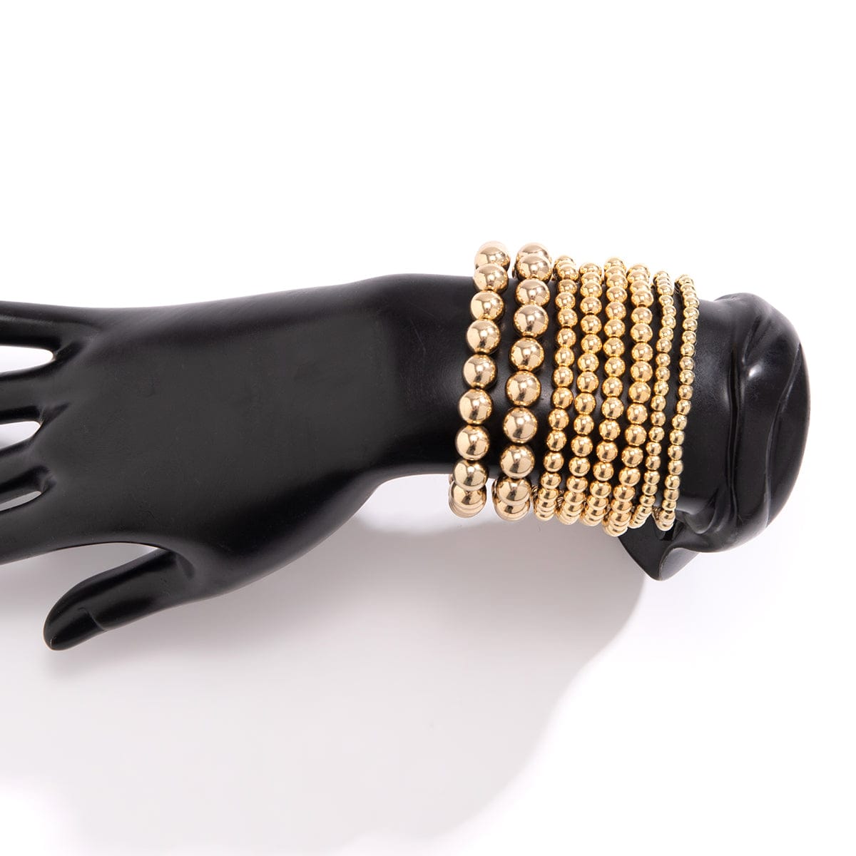 Newly 8pcs Gold Silver Plated Ball Chain Bracelet Set - ArtGalleryZen