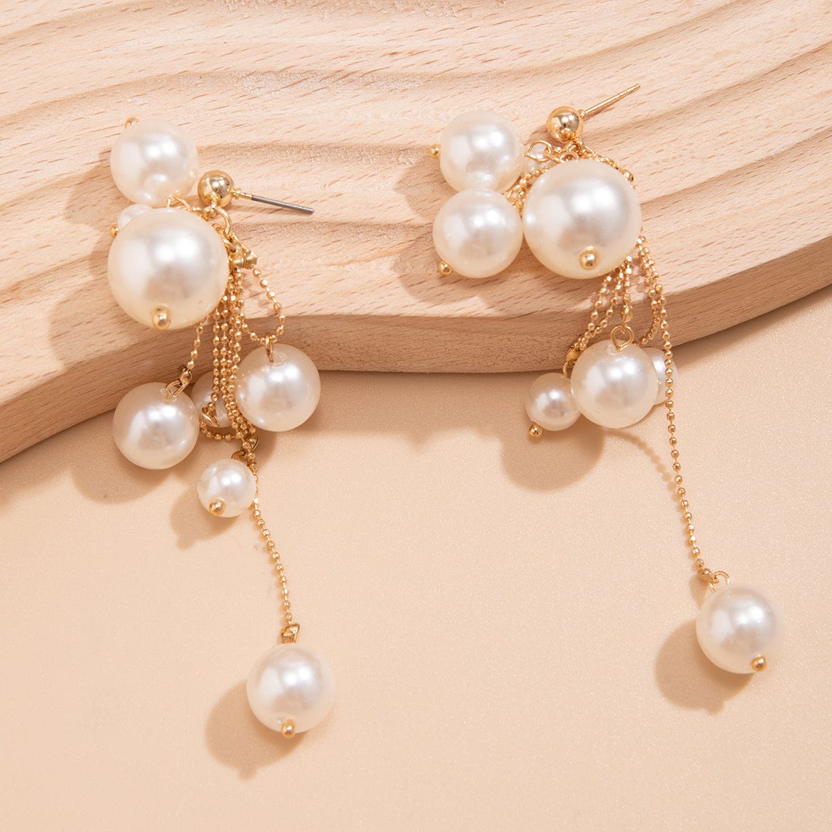 Newly Dangling Tassel Pearl Earrings - ArtGalleryZen