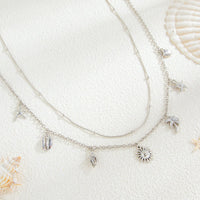 Thumbnail for Ocean Style 2pcs Sun Conch Coconut Tree Tassel Waist Chain Set - ArtGalleryZen