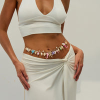 Thumbnail for Ocean Style Conch Starfish Pearl Tassel Waist Chain - ArtGalleryZen