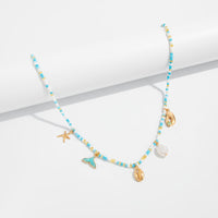Thumbnail for Ocean Style Enamel Mermaid Conch Starfish Pearl Tassel Waist Chain - ArtGalleryZen