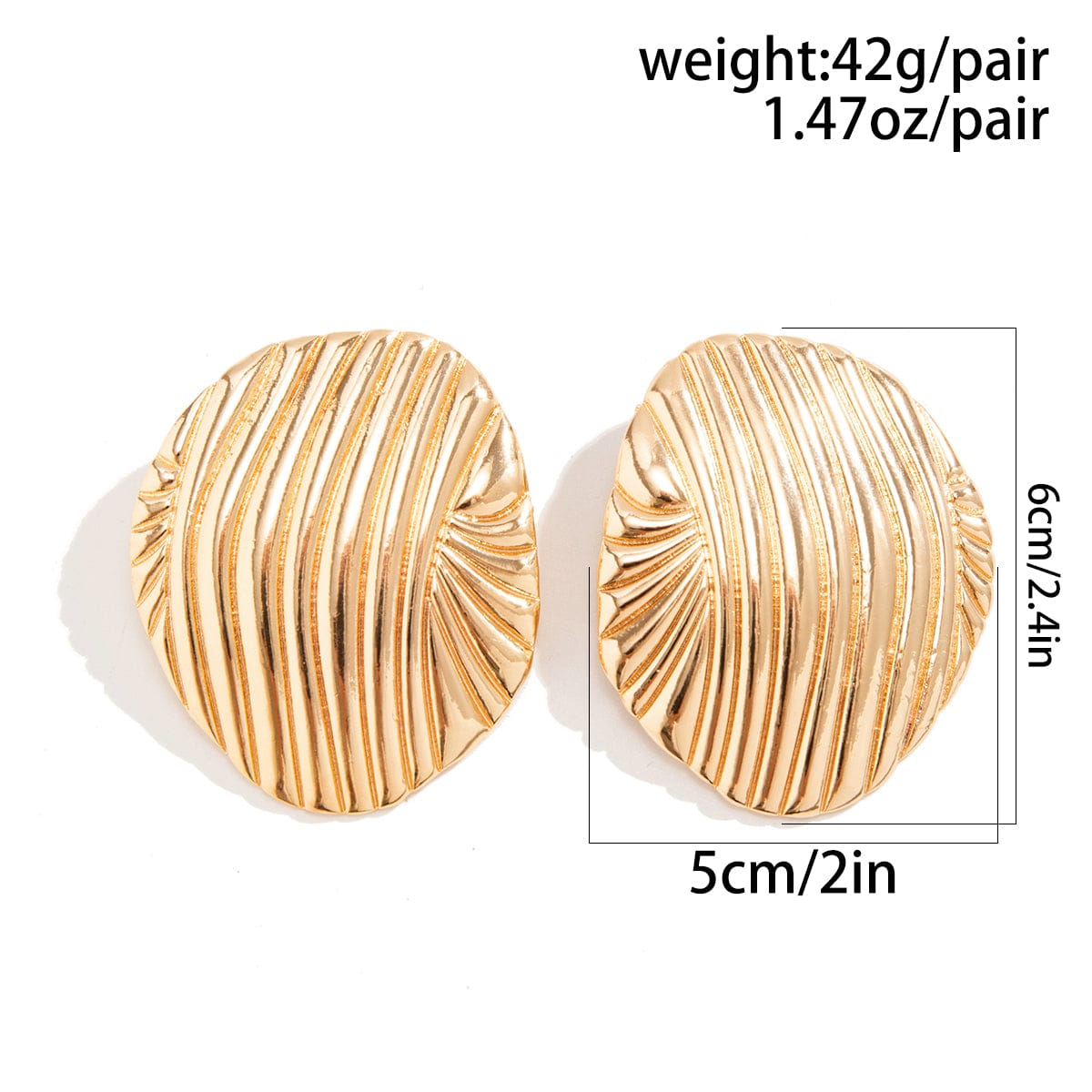 Ocean Style Gold Silver Plated Shell Earrings - ArtGalleryZen