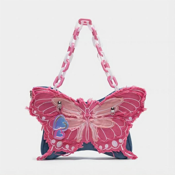 Stone Butterfly Gold Trim Purse | Womens Purses | Select Fashion Online